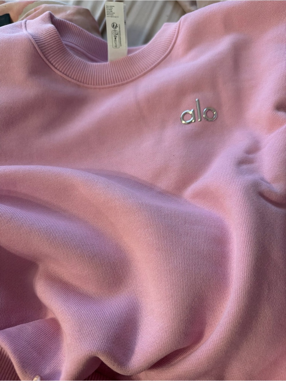ALO Yoga Pink Crewneck Sweatshirt
